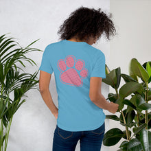 Load image into Gallery viewer, Short-Sleeve Pink Paw T-Shirt