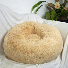 Load image into Gallery viewer, Comfy Warm Plush Round Bed | Pet Beds For Dogs/Cats