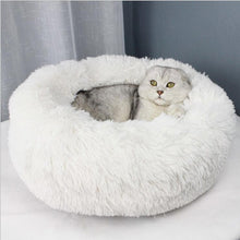 Load image into Gallery viewer, Comfy Warm Plush Round Bed | Pet Beds For Dogs/Cats