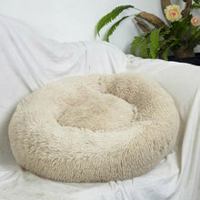 Load image into Gallery viewer, Comfy Warm Plush Round Bed | Pet Beds For Dogs/Cats