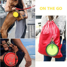 Load image into Gallery viewer, Silicone Folding Travel Pet Bowl