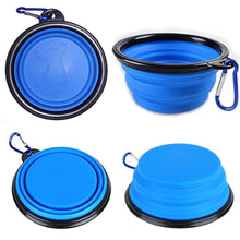 Load image into Gallery viewer, Silicone Folding Travel Pet Bowl
